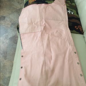 Ladies’ leather motorcycle chaps